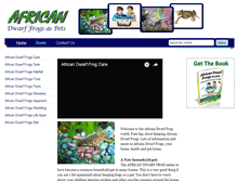 Tablet Screenshot of africandwarffrogsaspets.com